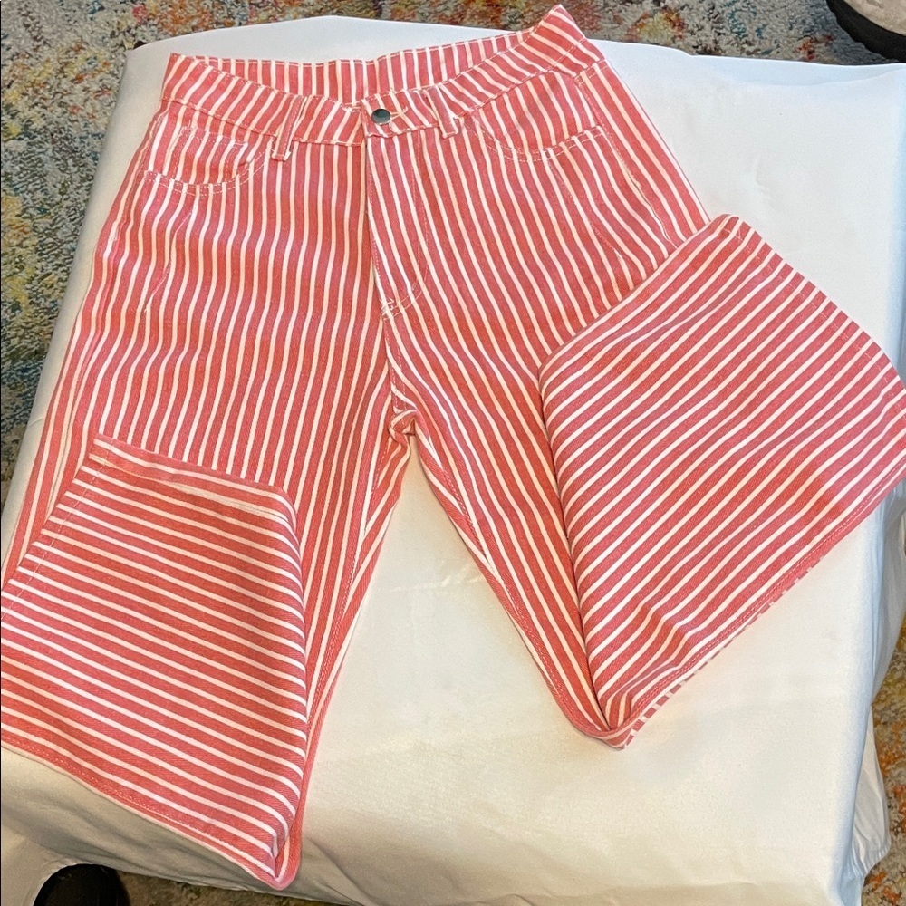 Red and White Striped Pants - Picture 3 of 6